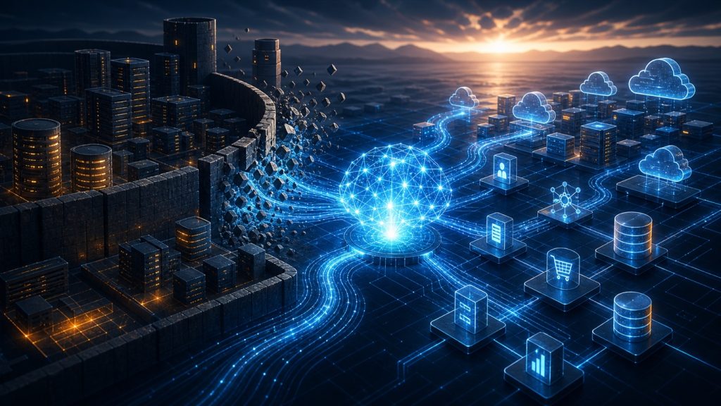 AI connecting open ERP systems and disrupting legacy walled-garden platforms