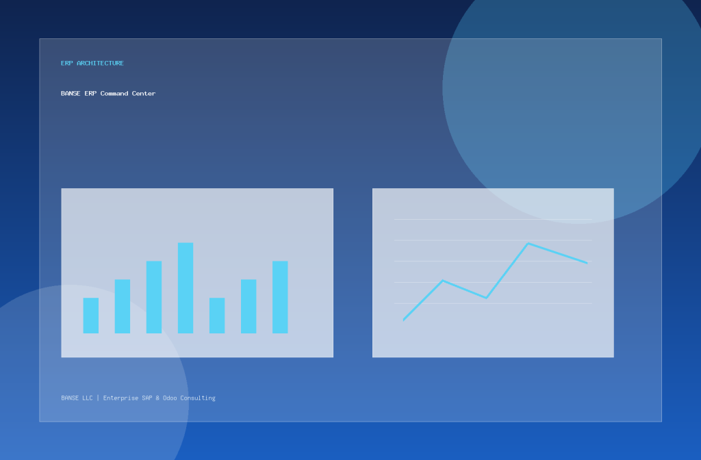 BANSE ERP dashboard and architecture visual